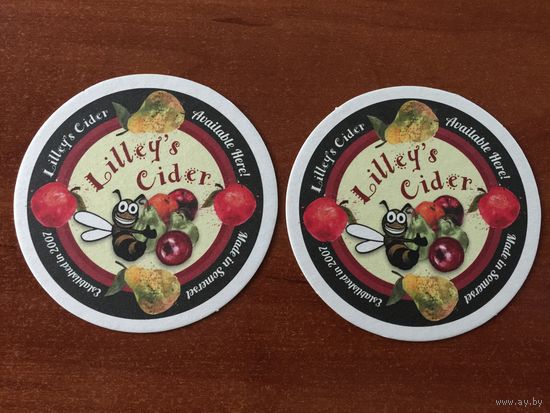 Подставка под пиво Lilley`s Cider No 1
