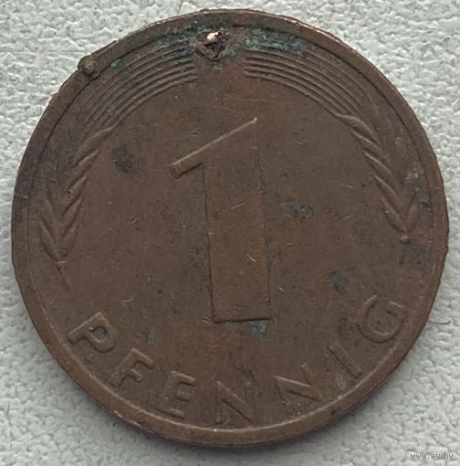 Германия 1 пфенниг 1975 г.