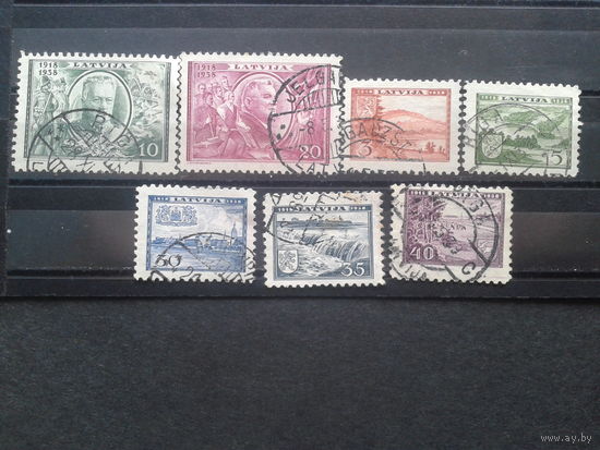 Латвия, 1938. 20-я годовщина основания государства, полная серия