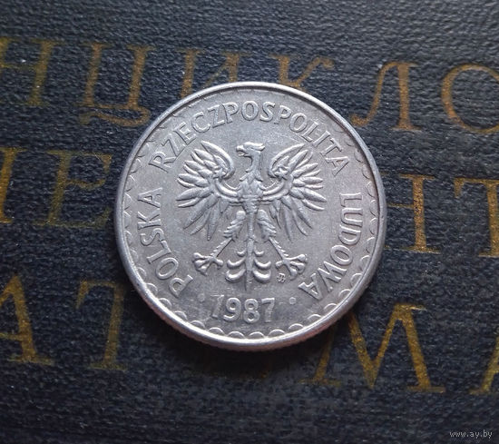 1 злотый 1987 Польша #13 XF