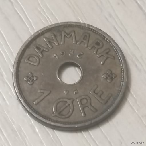 Дания 1 эре 1936г.