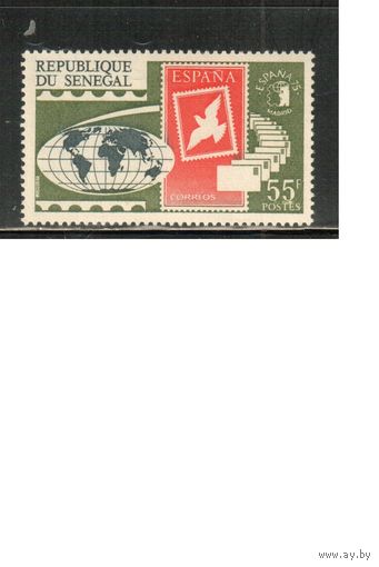 Сенегал-1975 (Мих.567) ,  ** , Почта, Карта (одиночка)