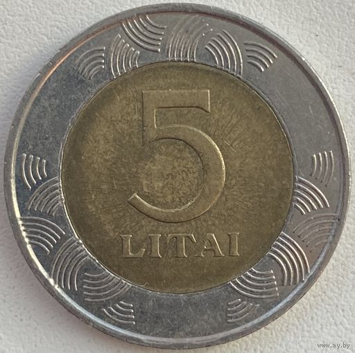 Литва 5 лит 1998 г.