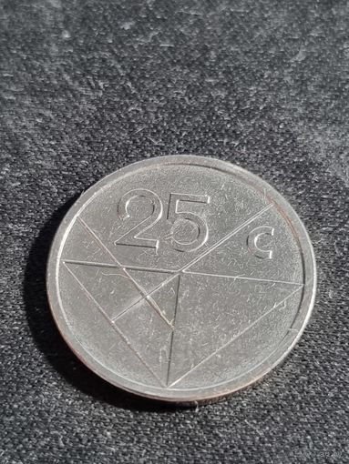 Аруба 25 центов 2018 Unc