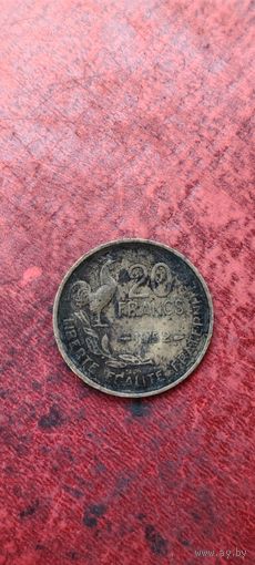 Франция 20 франк 1952