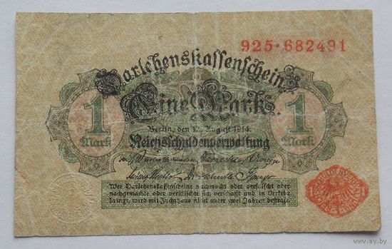 Германия 1 марка 1914