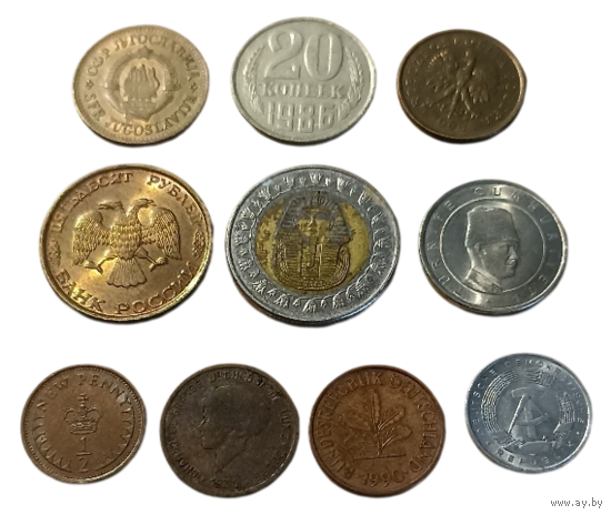 Монеты 10. Цена за все.