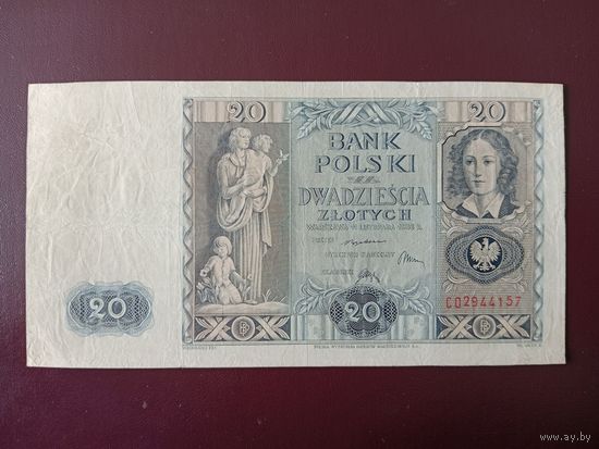Польша 20 злотых 1936