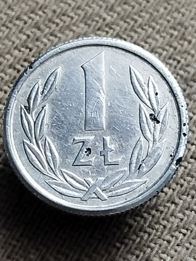 Распродажа - 1 злотый 1989г(МАЛЫШ- 16 мм).,Народна Республика Польша