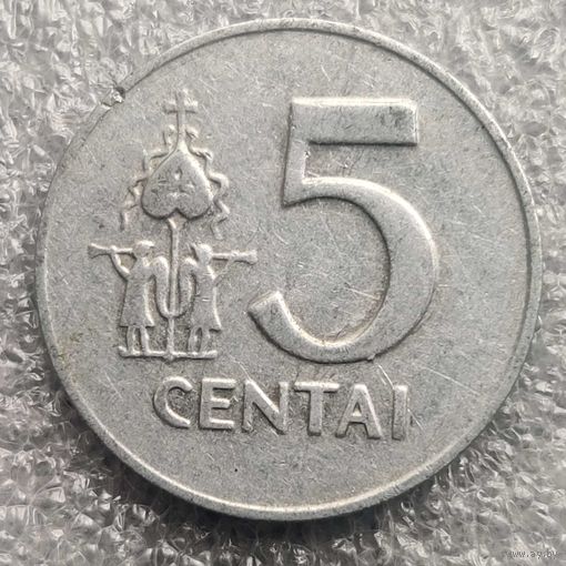 Литва 5 центов  1991 г.  (2)