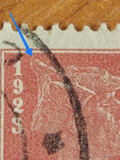 1923 РСФСР мих.215 пара одна с разновидностью разорванная буденовка зуб 14 1/2  война красноармеец (2-5)