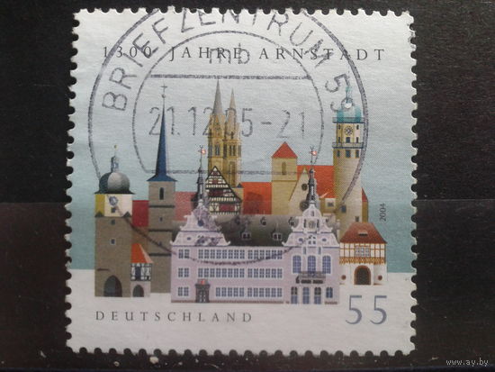 Германия 2004 1300 лет г. Арнстадт Михель-1,1 евро гаш