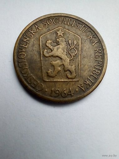 Чехословакия.1 крона 1964 г.