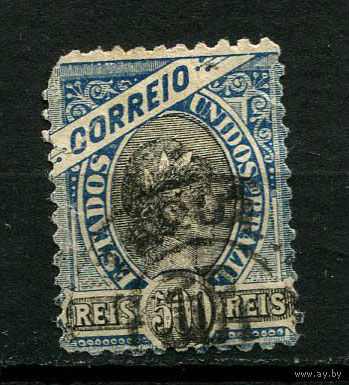 Бразилия - 1894/1897 - Аллегория - Голова Свободы 500R - [Mi.111] - 1 марка. Гашеная.  (Лот 88BW)