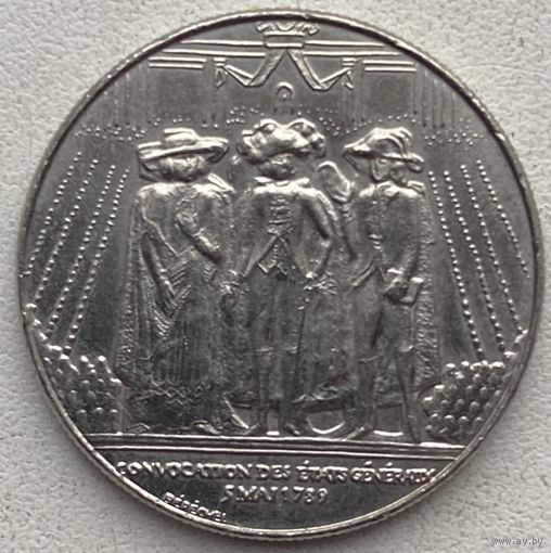 Франция 1 франк 1989 г. 200 лет генеральным штатам