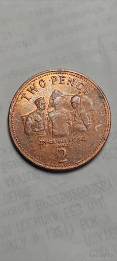 Гибралтар 2 пенни 2013