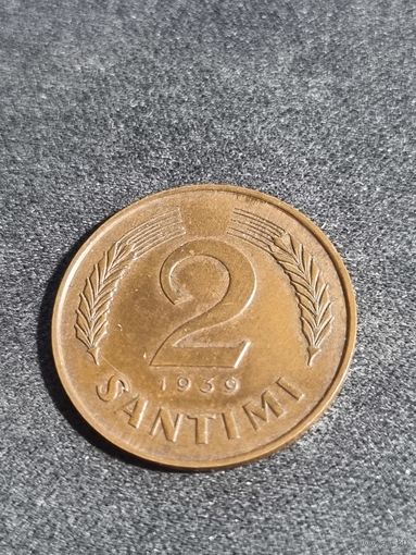 Латвия 2 сантима 1939