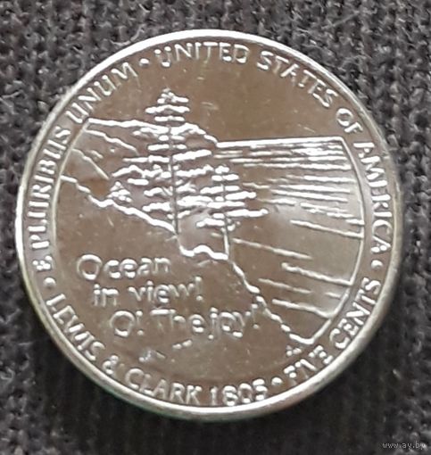 5 центов  2005 США UNC МД Денвер 200 лет экспедиции Льюиса