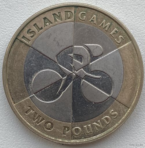 Гибралтар 2 фунта 2019 г. Островные игры. Велоспорт