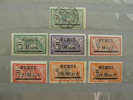 Продажа коллекции с 1 рубля! Почтовые марки Мемель 1922г. (Клайпеда) Авиапочта РЕДКОСТЬ.