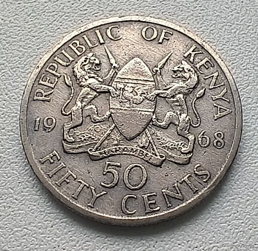 Кения 50 центов, 1968  1-1-54