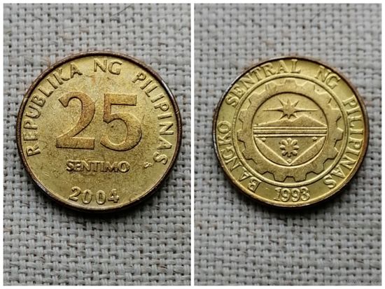 Филиппины 25  сентимо 2004