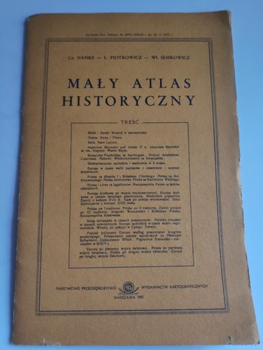 Maly atlas historyczny. (на польском)