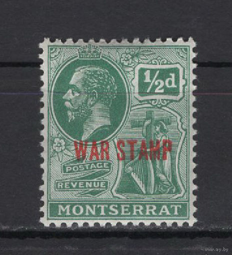 1917 Монтсеррат** Георг V Военный сбор SG#60