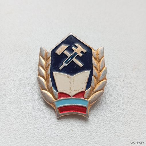Значок СССР железнодорожный техникум