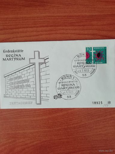 ФРГ 1963 КПД с маркой "Памяти Регины Мартирум" Мi: 397
