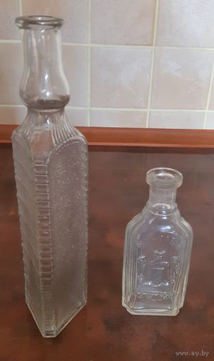 Две бутылки Брокарь и для уксуса