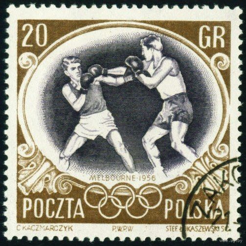 Олимпийские игры Польша 1956 год 1 марка