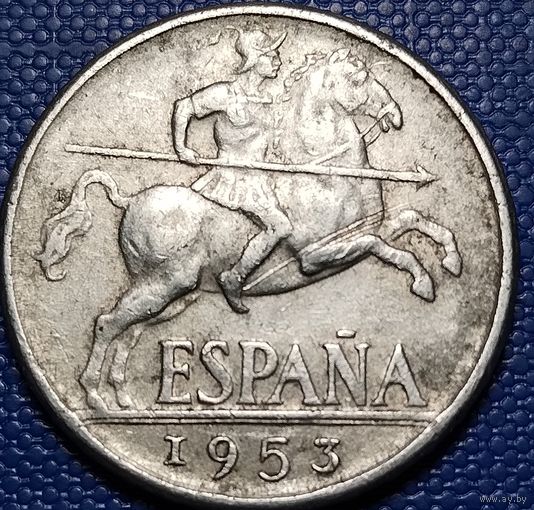 Испания 1 песета 1953 г.
