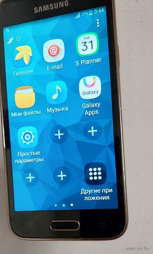 Смартфон Samsung Galaxy S5 mini смартфон, Android, экран 4.5" AMOLED (720x1280), Qualcomm Snapdragon 400 MSM8226, ОЗУ 1.5 ГБ, память 16 ГБ, аккумулятор 2100 мАч, 1 SIM (micro-SIM), моноблок, влагозащи
