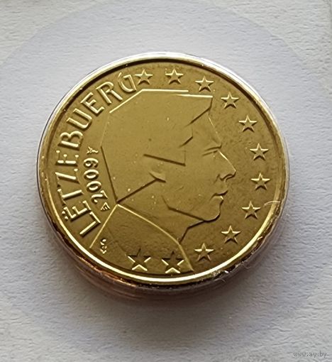 Люксембург 10 евроцентов, 2009 из официального набора BU
