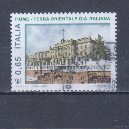 [1558] Италия 2007. Культура.Архитектура. Одиночный выпуск.Гашеная марка.