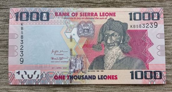 Werty71 Сьерра-Леоне 1000 леоне 2021 UNC банкнота