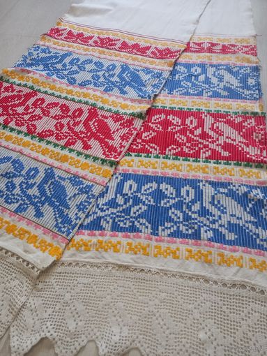 Рушник старинный домотканый