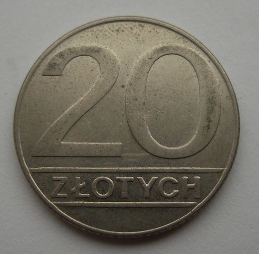 20 Злотых 1990 год Польша