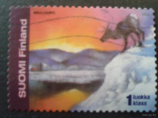 Финляндия 2002 живопись Лапландия