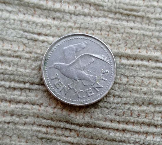 Werty71 Барбадос 10 центов 1995 Птица Чайка