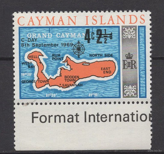 Кайманы 1969 ** марка из серии, Британские колонии