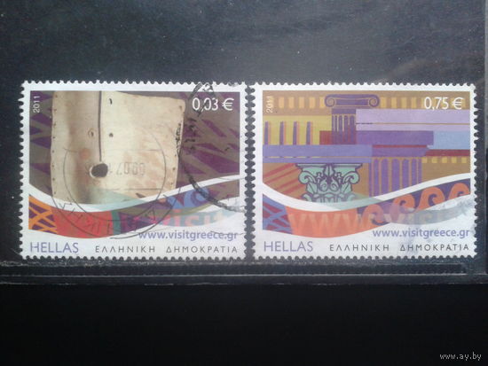 Греция 2011 Туризм, театральная маска, архитектура