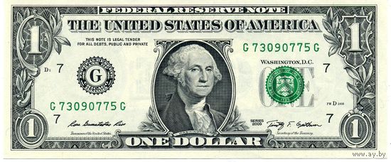 1 доллар США 2009 G