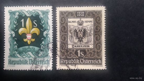 Австрия \146ф\ 1950- 1951 эмблема. герб