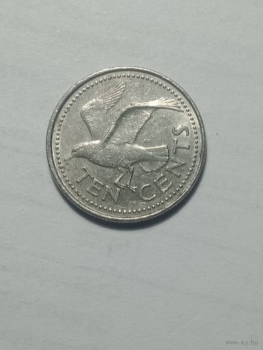 Барбадос 10 центов 1989 года .