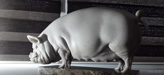 - Статуэтка СВИНОМАТКА Мрамор Вес-25.1 кг. 50.5х28х19.5 см. выставочный ЭКСКЛЮЗИВ !