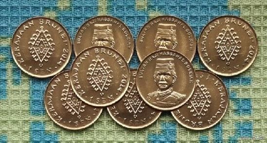 Бруней 1 сен 2014 года, UNC. Султан Хассанал Болкиах. Новогодняя ликвидация!