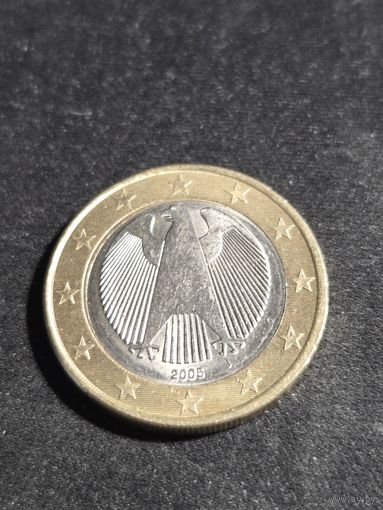 Германия 1 евро 2005 J