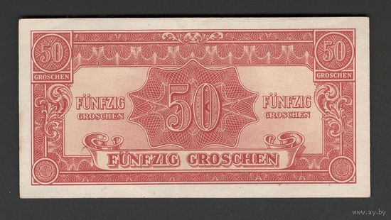 Австрия 50 грош 1944 года. Тип P-102b. Состояние XF+